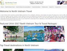 Tablet Screenshot of northvietnamtravel.com
